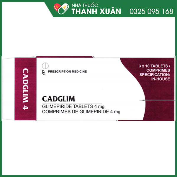 Thuốc Cadglim 2 điều trị bệnh tiểu đường